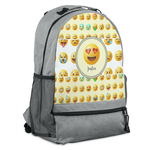 Custom Emojis Backpack - Grey (Personalized)