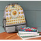 Emojis Large Backpack - Gray - On Desk