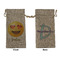 Emojis Large Burlap Gift Bag - Front & Back (Personalized)