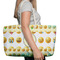 Emojis Large Rope Tote Bag - In Context View
