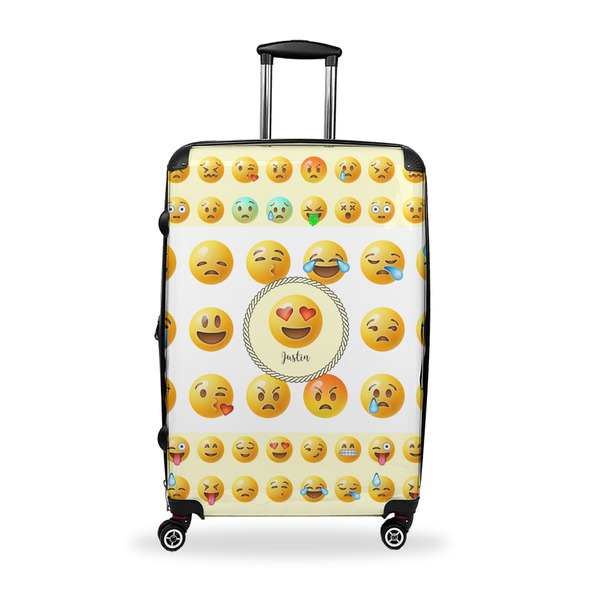 Custom Emojis Suitcase - 28" Large - Checked w/ Name or Text
