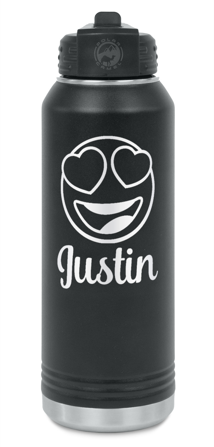 Custom Emojis Water Bottles Laser Engraved (Personalized