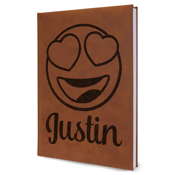 Custom Emojis Leather Sketchbook - Large - Single Sided (Personalized)