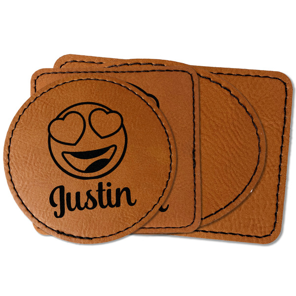 Custom Emojis Faux Leather Iron On Patch (Personalized)