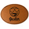 Emojis Faux Leather Iron On Patch - Oval (Personalized)