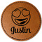 Emojis Leatherette Patches - Round