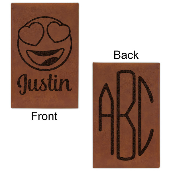 Emojis Leatherette Sketchbooks - Small - Double Sided - Front & Back View