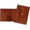 Emojis Leatherette Wallet with Money Clips - Front and Back