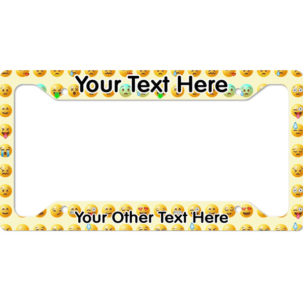 Custom Emojis License Plate Frame - Style A (Personalized)