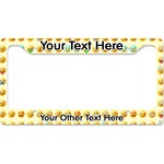 Emojis License Plate Frame - Style B (Personalized)