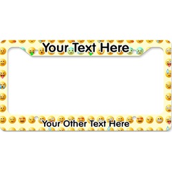 Emojis License Plate Frame - Style B (Personalized)