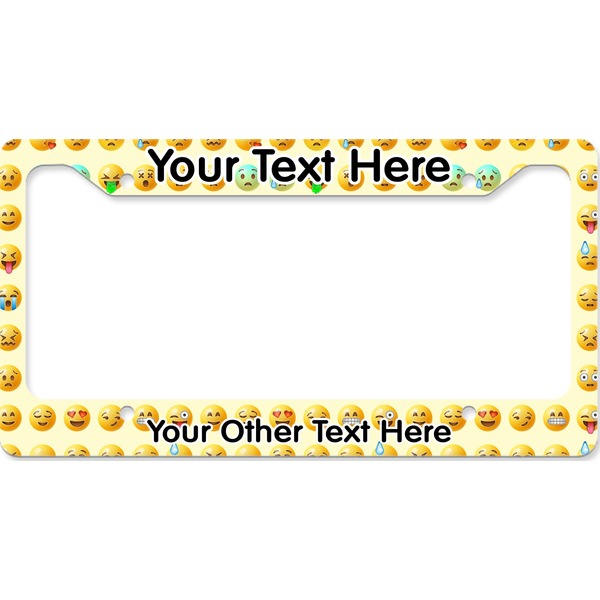 Custom Emojis License Plate Frame - Style B (Personalized)