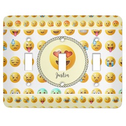 Emojis Light Switch Cover (3 Toggle Plate)