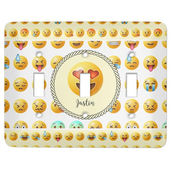 Custom Emojis Light Switch Cover (3 Toggle Plate)