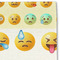 Emojis Linen Placemat - DETAIL