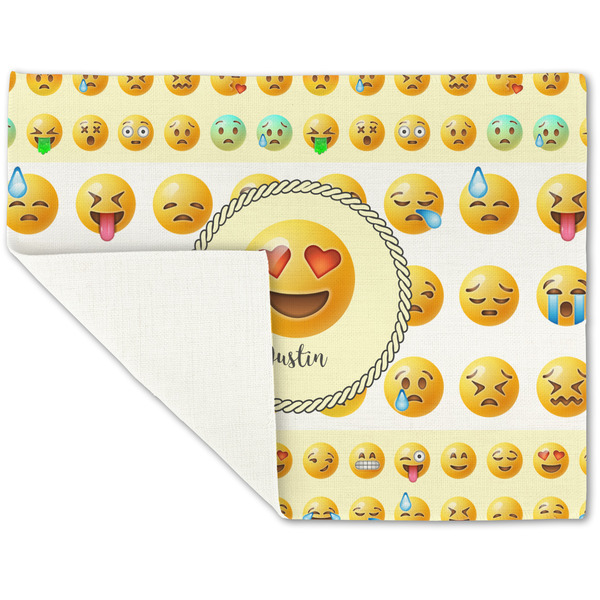 Emojis Linen Placemat - Folded Corner (single side)
