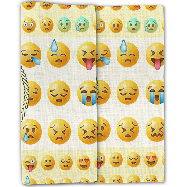 Emojis Linen Placemat - Folded Half (double sided)