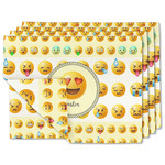 Emojis Double-Sided Linen Placemat - Set of 4 w/ Name or Text