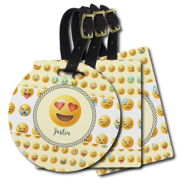 Custom Emojis Plastic Luggage Tag (Personalized)