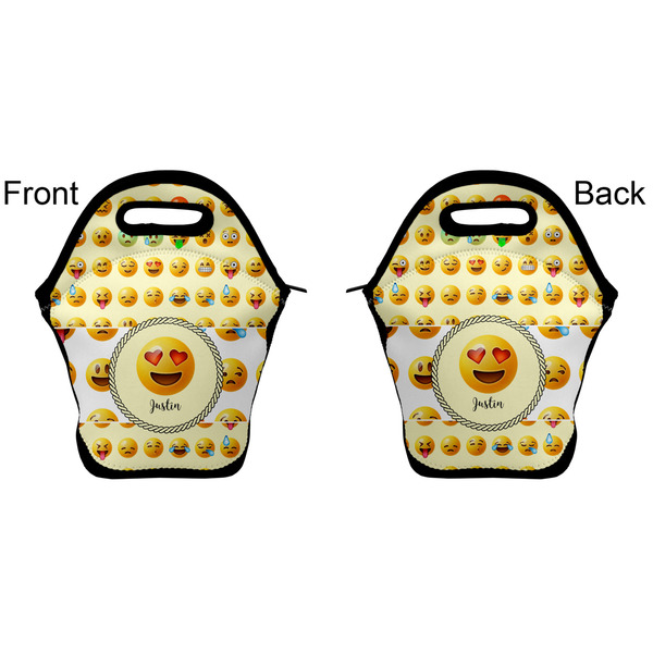 Emojis Lunch Bag - Front and Back
