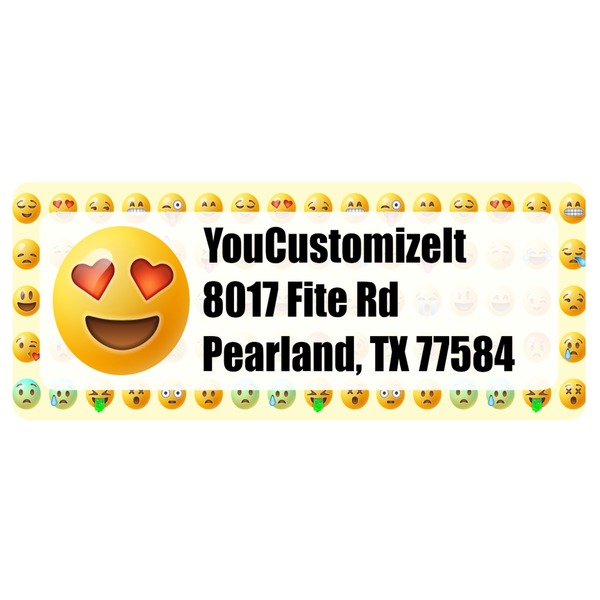 Custom Emojis Return Address Labels (Personalized)