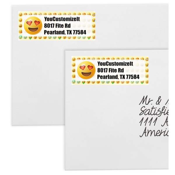 Emojis Mailing Labels - Double Stack Close Up