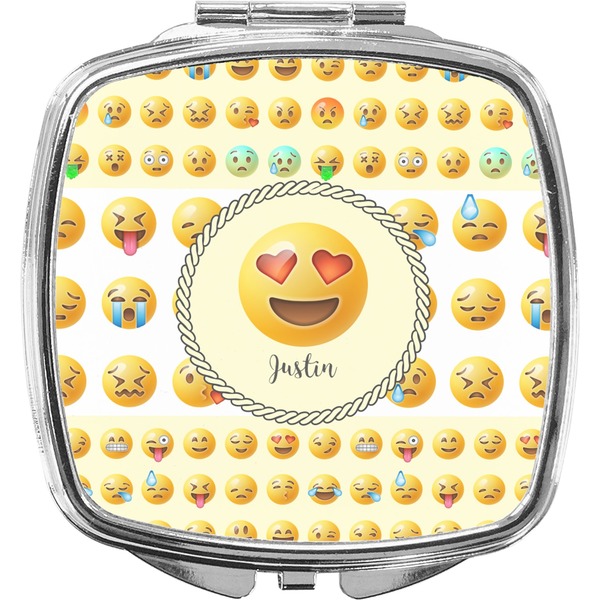 Custom Emojis Compact Makeup Mirror (Personalized)
