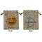 Emojis Medium Burlap Gift Bag - Front and Back