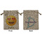 Emojis Medium Burlap Gift Bag - Front & Back (Personalized)