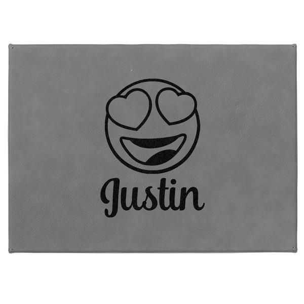 Emojis Medium Gift Box with Engraved Leather Lid - Approval