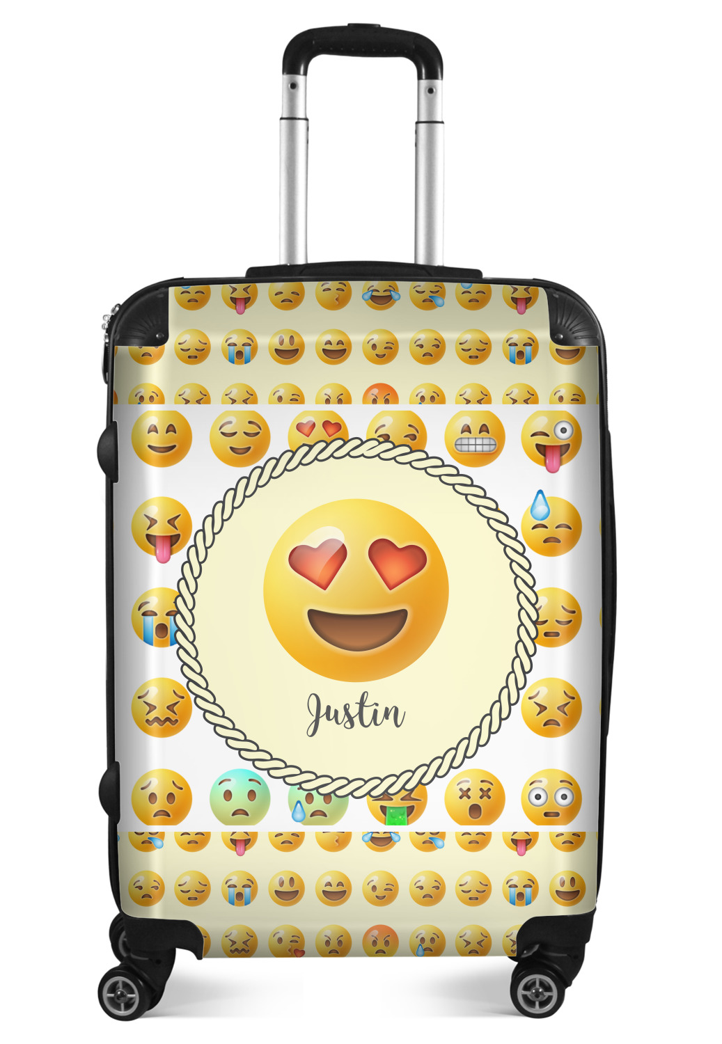 Emojis Suitcase 24"Medium Checked (Personalized) YouCustomizeIt