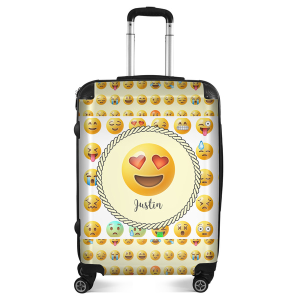 Custom Emojis Suitcase - 24" Medium - Checked (Personalized)