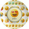 Emojis Melamine Plate 8 inches