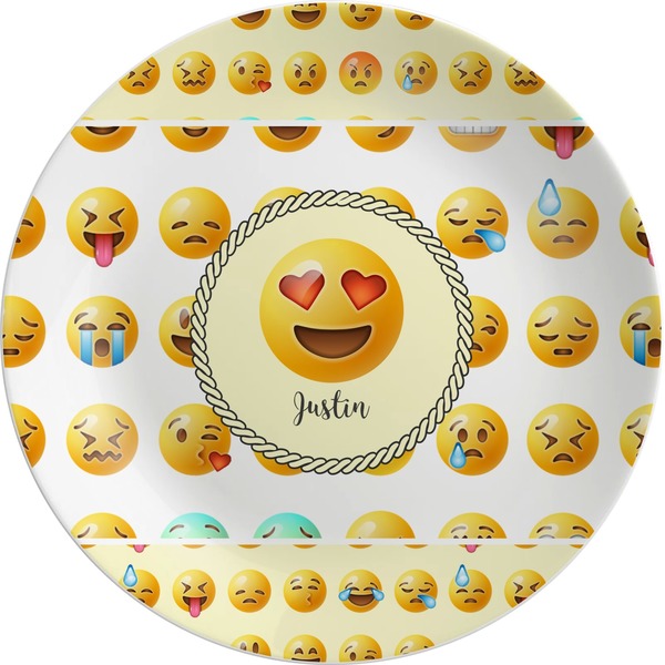 Custom Emojis Melamine Plate (Personalized)