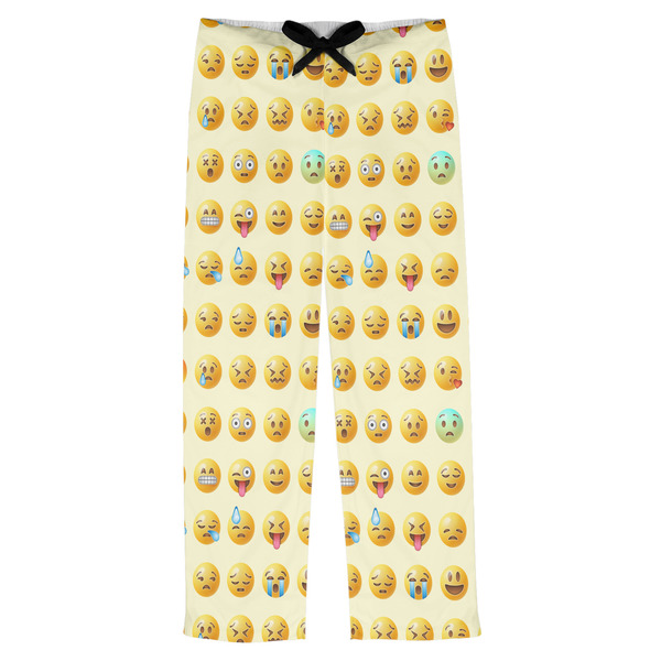 Custom Emojis Mens Pajama Pants - L