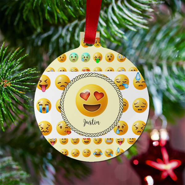 Emojis Metal Ball Ornament - Lifestyle