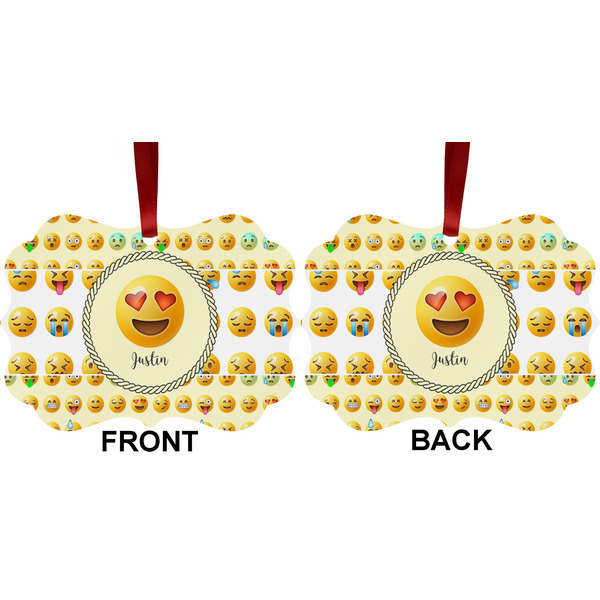Emojis Metal Benilux Ornament - Front and Back (APPROVAL)