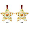 Emojis Metal Star Ornament - Front and Back