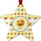 Emojis Metal Star Ornament - Front