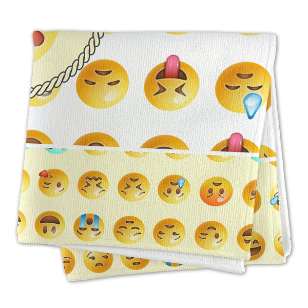 Emojis Microfiber Dish Rag - FOLDED (square)