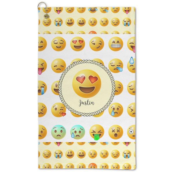 Custom Emojis Microfiber Golf Towel - Large (Personalized)