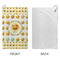 Emojis Microfiber Golf Towels - Small - APPROVAL