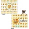Emojis Microfleece Dog Blanket - Large- Front & Back