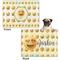 Emojis Microfleece Dog Blanket - Regular - Front & Back