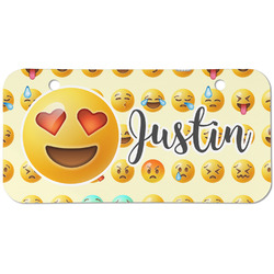 Emojis Mini/Bicycle License Plate (2 Holes) (Personalized)