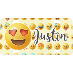 Emojis Mini / Bicycle License Plate (4 Holes) (Personalized)