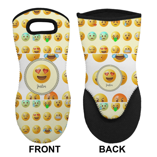 Emojis Neoprene Oven Mitt (Front & Back)