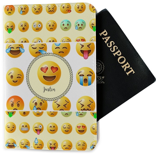 Custom Emojis Passport Holder - Fabric (Personalized)