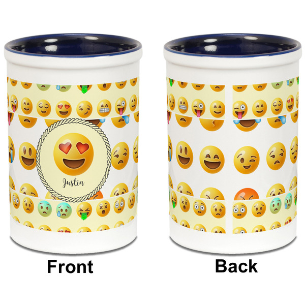 Emojis Pencil Holder - Blue - approval