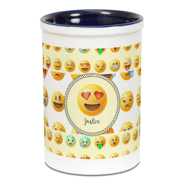 Emojis Pencil Holder - Blue